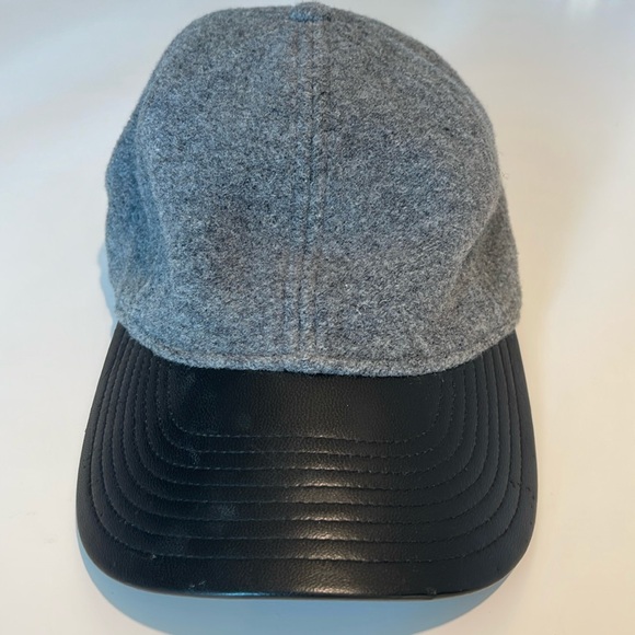 J. Crew Wool & Leather Baseball Cap - Picture 1 of 6